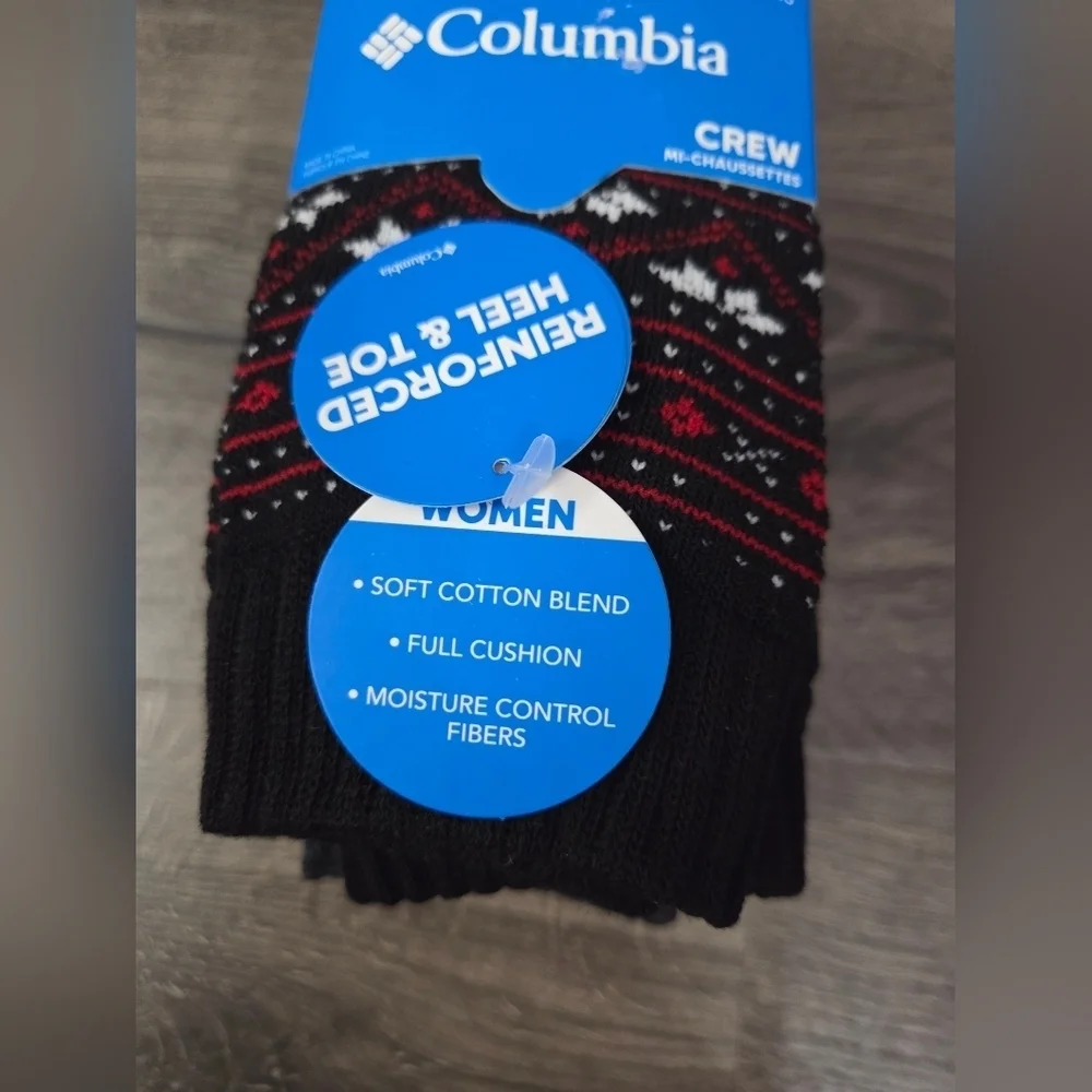 Women's Columbia Moisture Control Socks 4pk NEW